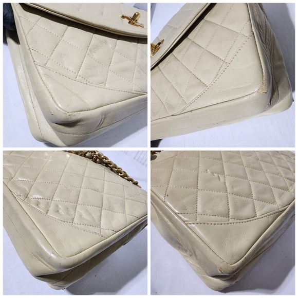 Authentic Chanel Classica Timeless Matelassè Flap Shoulder Bag Cream - Picture 13 of 16